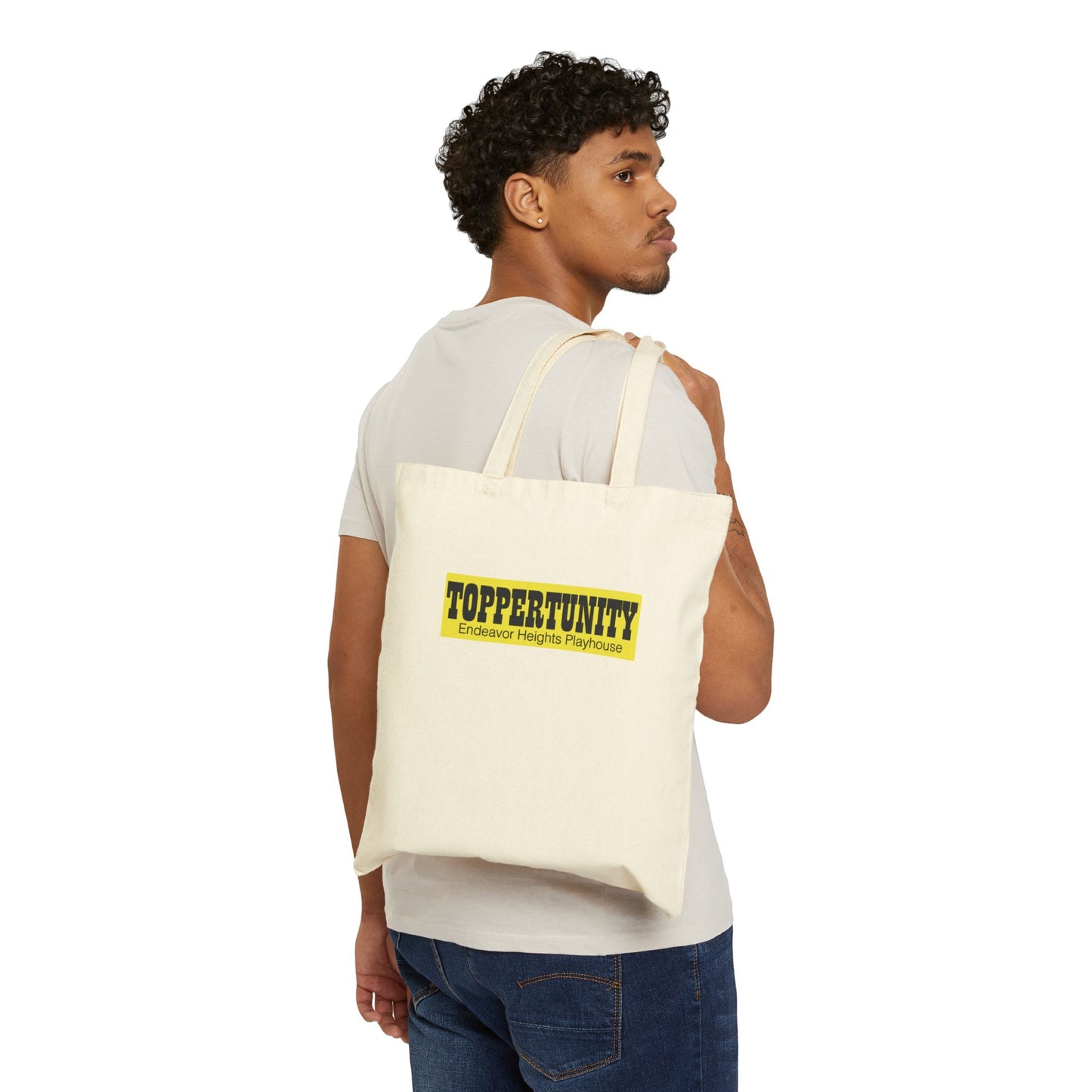 Toppertunity Cotton Canvas Tote Bag - Eco-Friendly & Stylish for Everyday Use